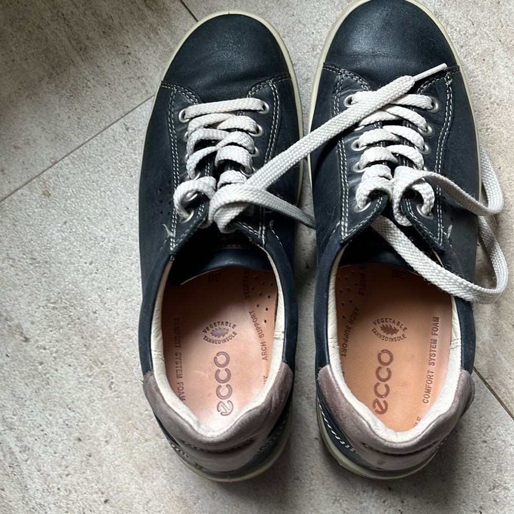 Leather sneakers by Ecco